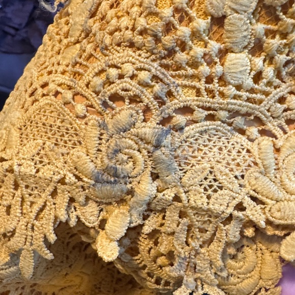Free People Honey Mini lace dress in Marigold - Picture 12 of 12